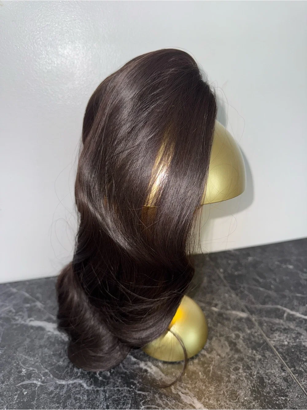 NEW Luxurious Dark Brown Curled Claw Clip Ponytail Extension